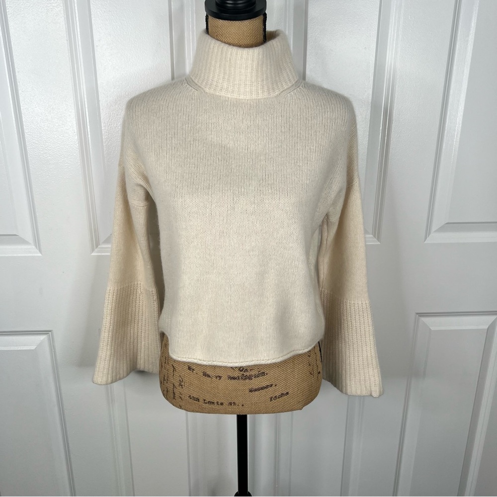Sz XS Skull Cashmere 100% cashmere sweater with bell sleeves Preloved $395 MSRP - Picture 3 of 11